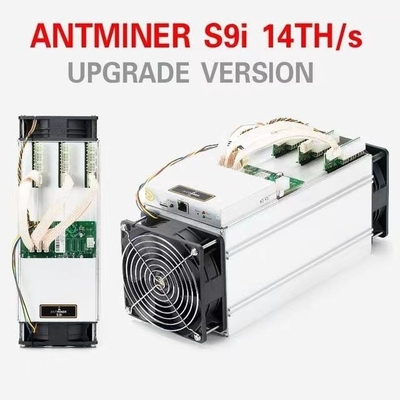BTC Antখনি শ্রমিক S9i 14th সেকেন্ডহ্যান্ড 1350W 75dB 10nm SAMSUNG ASIC চিপ সহ