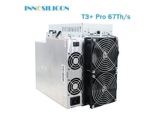 Asic SHA256 অ্যালগরিদম বিট কয়েন মাইনার 67TH/S ইনোসিলিকন T3+ প্রো