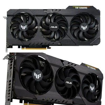 কালো ASUS TUF GeForce RTX 3060 OC 12GB 3584 CUDA 15000MHz একক 8 পিন